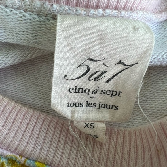 Cinq à Sept Parker Sakura Floral Tie-Front Pullover Sweater Top XS - Picture 9 of 9